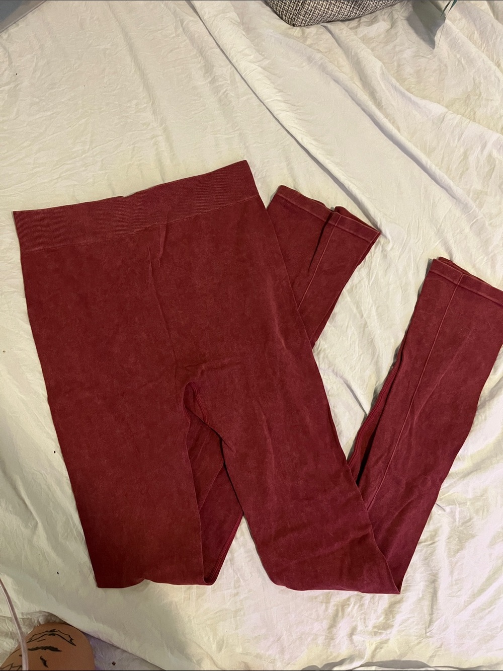 High-Rise Wine Stretch Leggings
